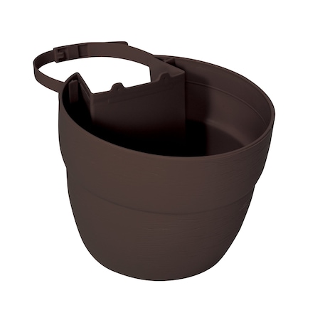 Emsco Group Post Planter, Permanent and Temp. Installation Options, Garden in Untraditional Spaces, Earth Brown 2465-1